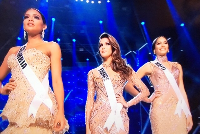 Ms Universe 2017 - Top 3 - Colombia, Haiti, and France