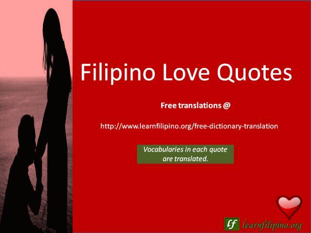 Filipino Love Quotes - Learn Filipino