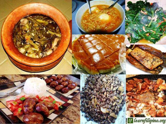 Ilocos Local Foods: Ilocos Pinakbet, Batac Miki, Dinengdeng, Royal Bibingka, Tupig, Ilocos longanisa, Igado, and Bagnet