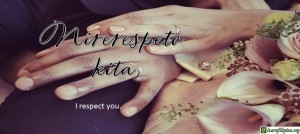 Tagalog Translation - I respect you. - Nirerespeto kita.