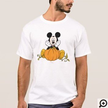 Mickey Mouse Sitting on Pumpkin Shirt Customize it with Filipino Hugot Lines