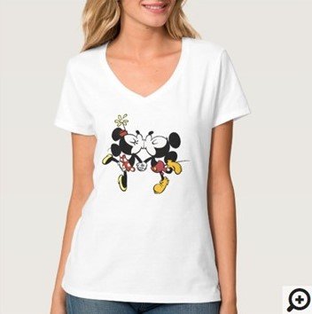 Mickey and Minnie Kissing each other T-shirt Customize it with Filipino Hugot Lines