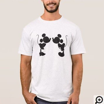 Mickey and Minnie Mouse Silhuette T-shirt Customize it with Filipino Hugot Lines