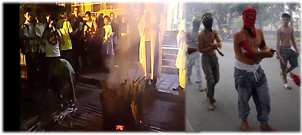 Burning Palms for Ash Wednesday